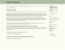 Tablet Screenshot of cigrjournal.org